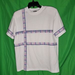 Zero Sport vintage Contrast stripes at sleeves and front women's shirt.